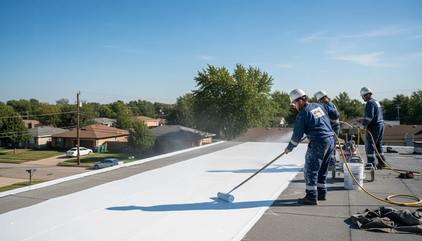 Commercial roof coating in Powell, OH near me